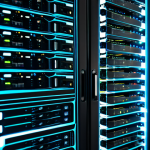 A professional, abstract representation of technology. In the foreground, a sleek, modern server rack symbolizing "hardware" with subtle glowing lines. Overlaid or flowing around it are translucent, dynamic lines of code and data, representing "software." Connecting the two is a distinct, intricate network of glowing circuits or a neural pathway, symbolizing "firmware" as the fundamental, embedded link. The scene is clean, high-tech, and futuristic, with a professional, family-friendly aesthetic, appropriate content, safe for work. High resolution, professional photography, studio lighting.