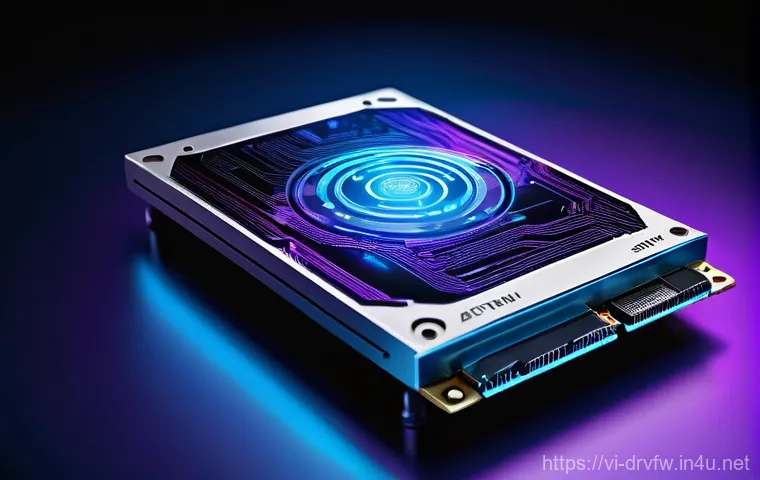 SSD 펌웨어 업데이트로 성능 개선 - **Image Prompt 1: The Frustrated User and Slow SSD**
    "An overhead shot of a professional, adult ...